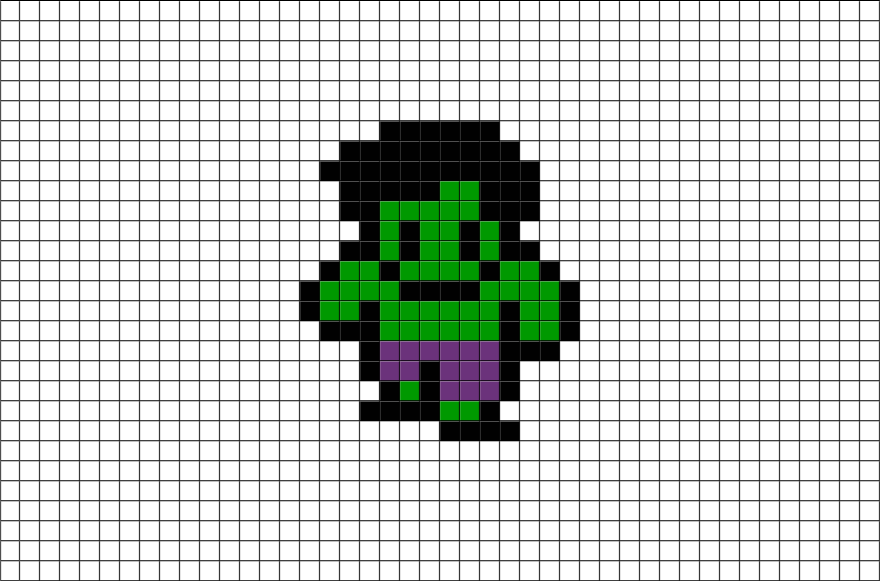Incredible Hulk Png - Four Leaf Clover Pixel Art Clipart (880x581), Png Download