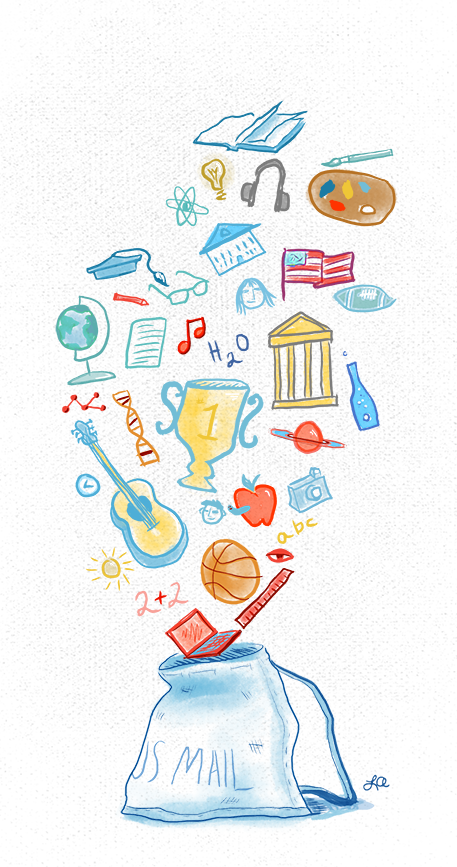 Mailbag - Illustration Clipart (457x867), Png Download