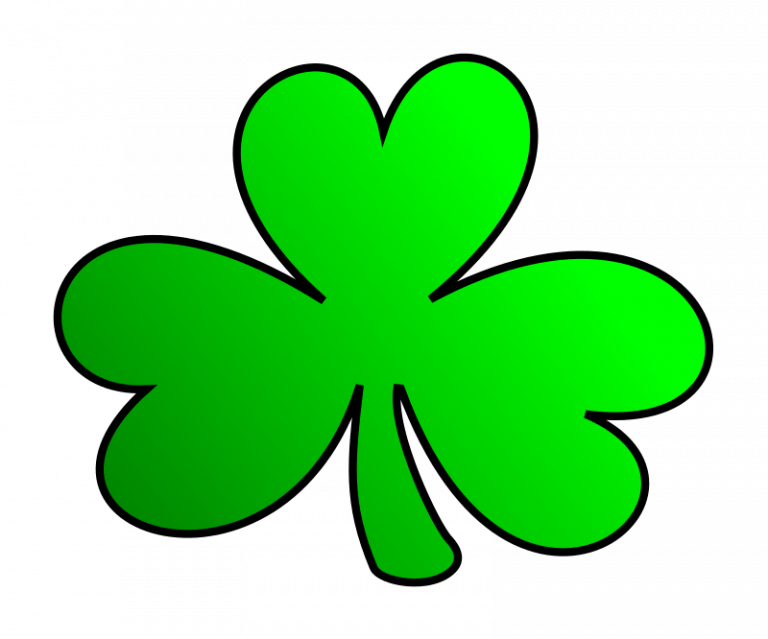 Shamrock Pictures Free Free Clipart Green Shamrock - Irish Shamrock Clip Art - Png Download (768x639), Png Download