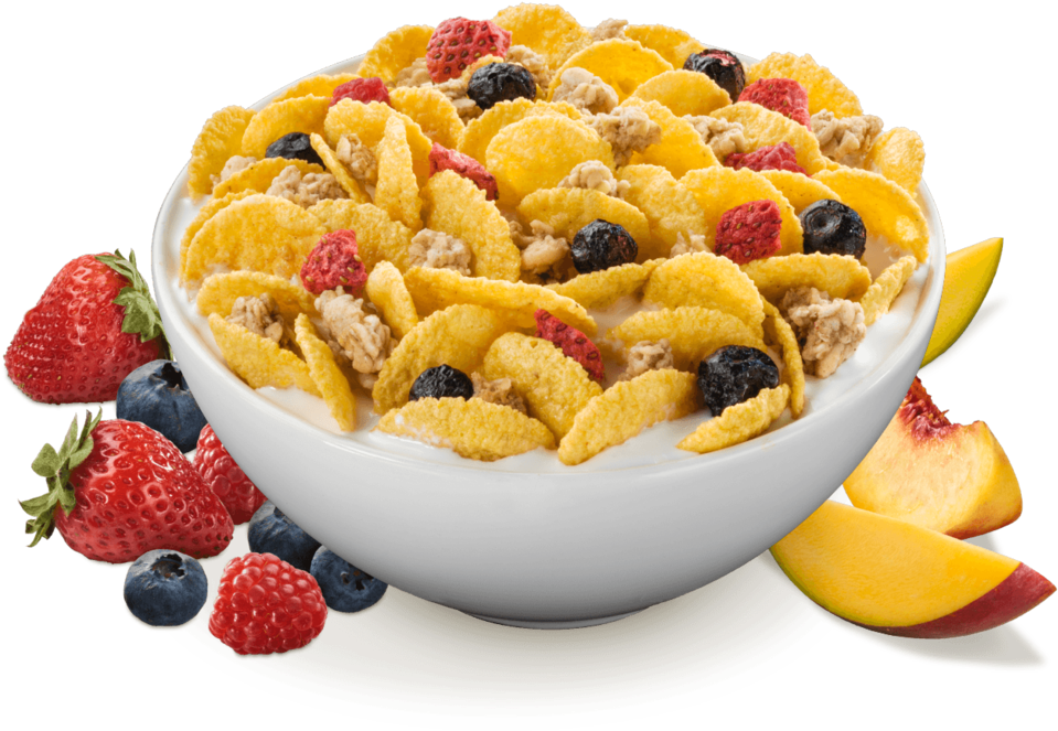 Bowl Of Flakes@2x-8 - Peace Cereal Wild Berry Clipart (959x663), Png Download