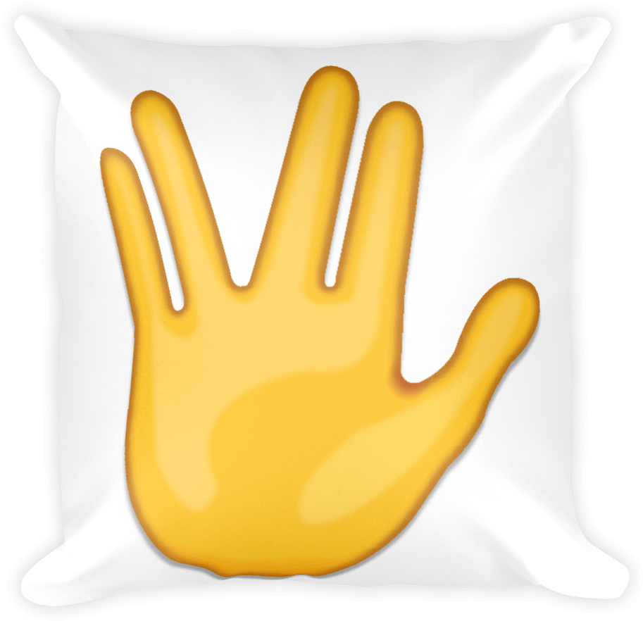 Part Between Middle And Ring Fingers - Throw Pillow Clipart (1000x1000), Png Download