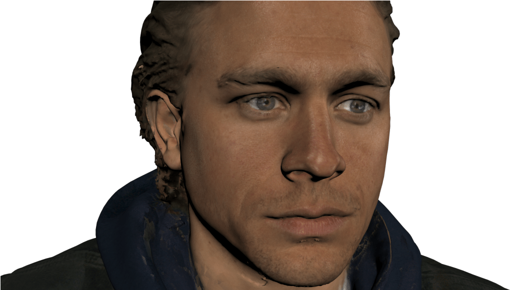 Charlie Hunnam Sons Of Anarchy 3d Scan With Textures - Human Clipart (1030x579), Png Download