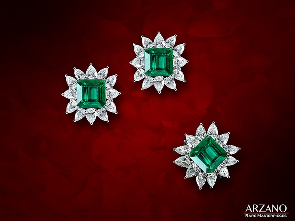 Arzano Emerald Ring And Earrings - Emerald Clipart (600x600), Png Download