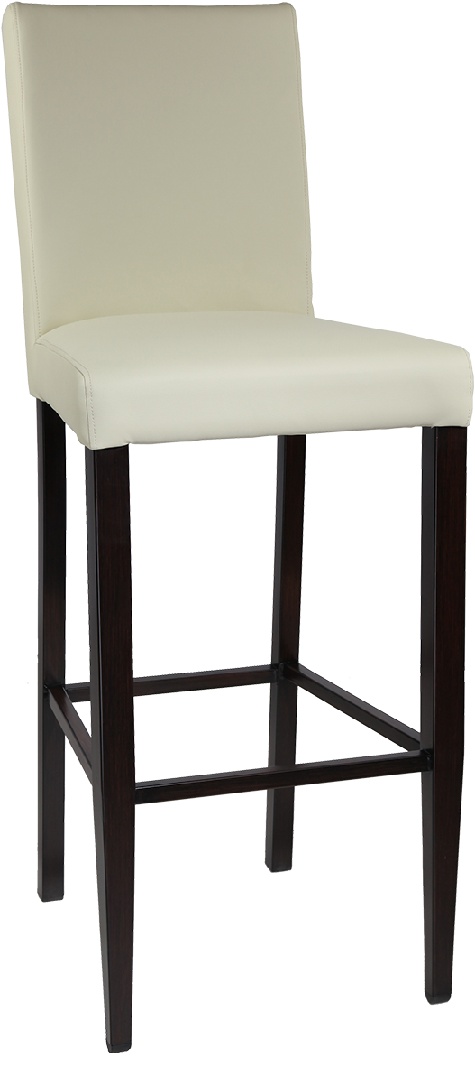 Wood Look Upholstered Tall Back Parsons Barstool - Chair Clipart (1200x1200), Png Download