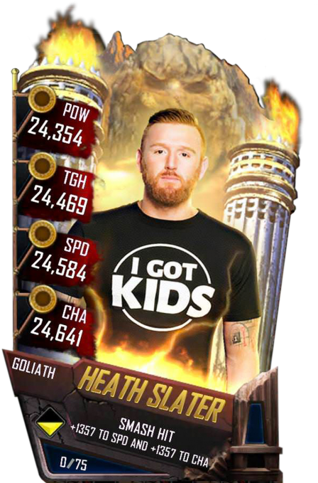 Heathslater S4 20 Goliath - Batista Wwe Supercard Wrestlemania 35 Clipart (456x720), Png Download
