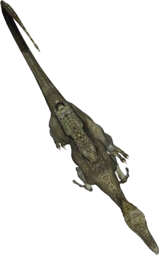 Dilophosaurus - American Crocodile Clipart (540x847), Png Download