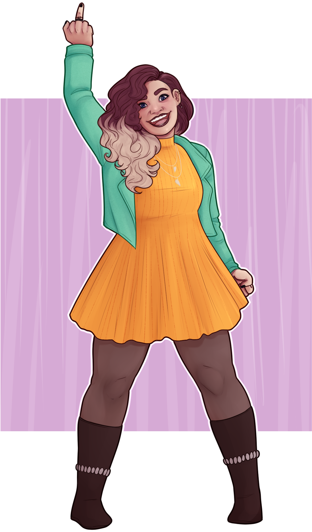 Janis Is A Queen And We All Know It Glen Coco, Mean - Cartoon Clipart (1280x1869), Png Download