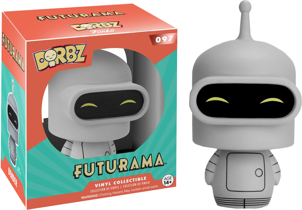 Bender Dorbz Vinyl Figure - Futurama Muñeco Dorbz Clipart (1213x843), Png Download