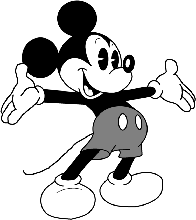 Clip Stock Drawing At Getdrawings Com Free For X - Walt Disney Mickey Mouse Character - Png Download (774x1032), Png Download