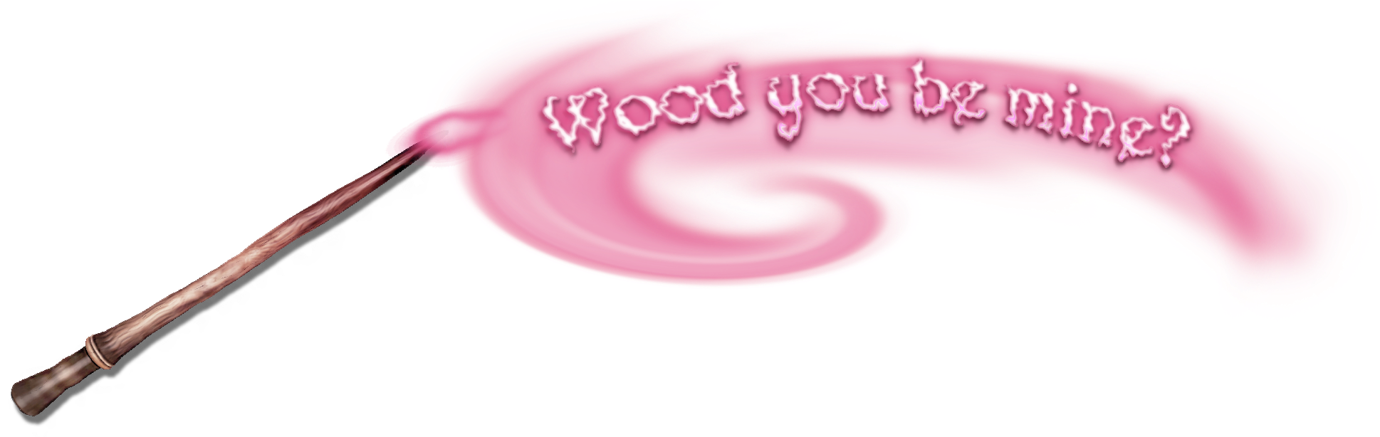 Wood You Be Mine Header - Calligraphy Clipart (2000x613), Png Download