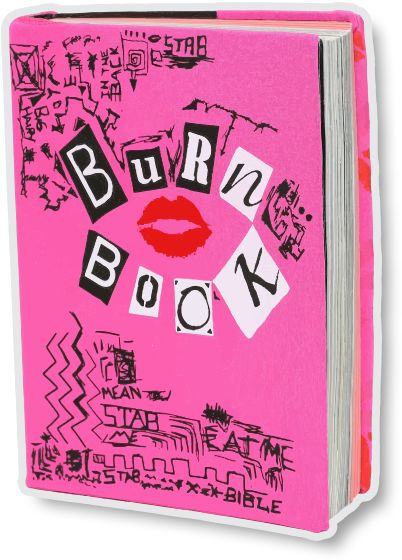 Mean Girls Stickers Messages Sticker-0 - Burn Book Mean Girls Clipart (618x618), Png Download