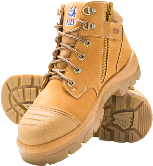 Steel Blue Parkes Zip Scuff 312658 Safety Boot - Steel Blue Parkes Zip Scuff Cap Clipart (600x600), Png Download