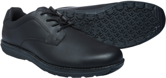 Men's Timberland Barrett Park Oxford Leather Black - Hiking Shoe Clipart (560x640), Png Download