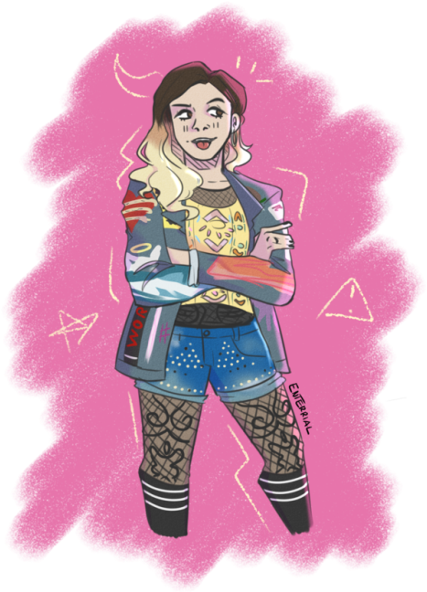 I've Recently Finished Listening To The Mean Girls - Fanart Janis Sarkisian Musical Clipart (500x675), Png Download