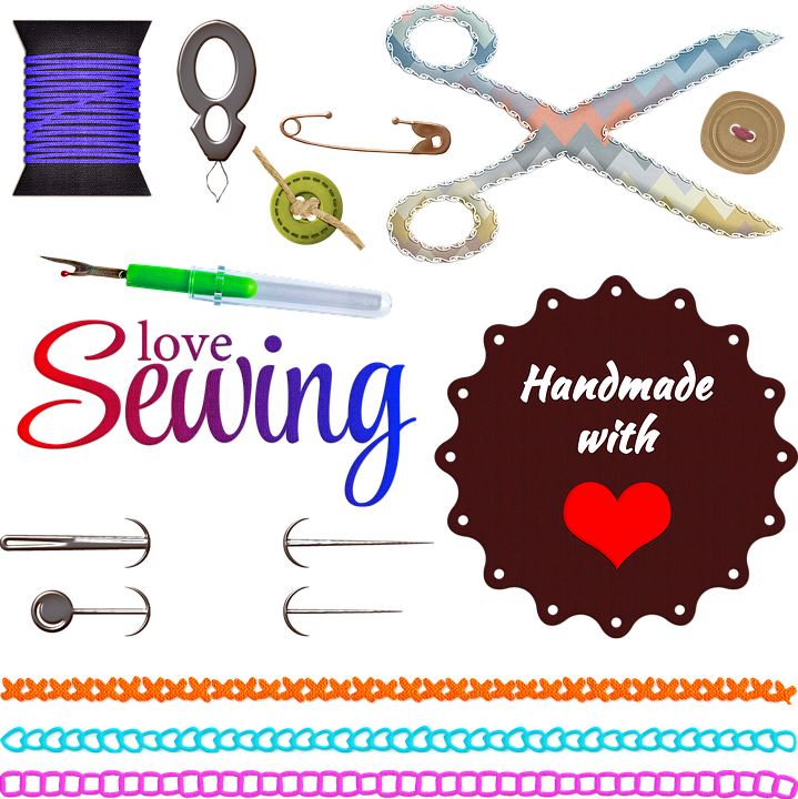 Sewing Buttons Sewing Notions Sewing Stitches - Heart Clipart (719x720), Png Download