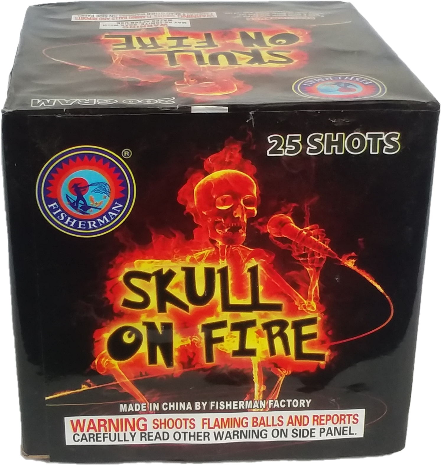 Wholesale Fireworks Skull On Fire Case 12/1 - Flash Clipart (2576x1932), Png Download