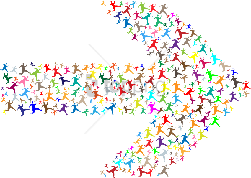 Free Png Colorful Bubbles Png Png Image With Transparent - Colorful Arrows Clipart (850x604), Png Download