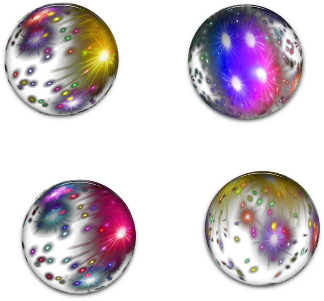 Colorful Bubbles - Sphere Clipart (646x600), Png Download