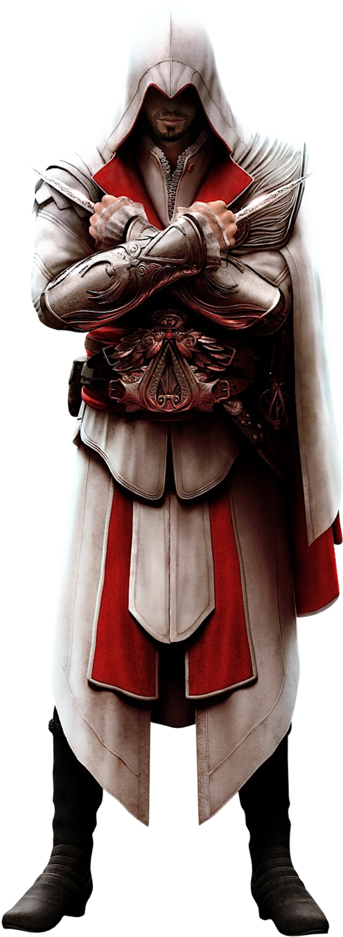 Ezio Auditore Da Firenze "ac - Ezio From Assassin's Creed Clipart (502x1349), Png Download