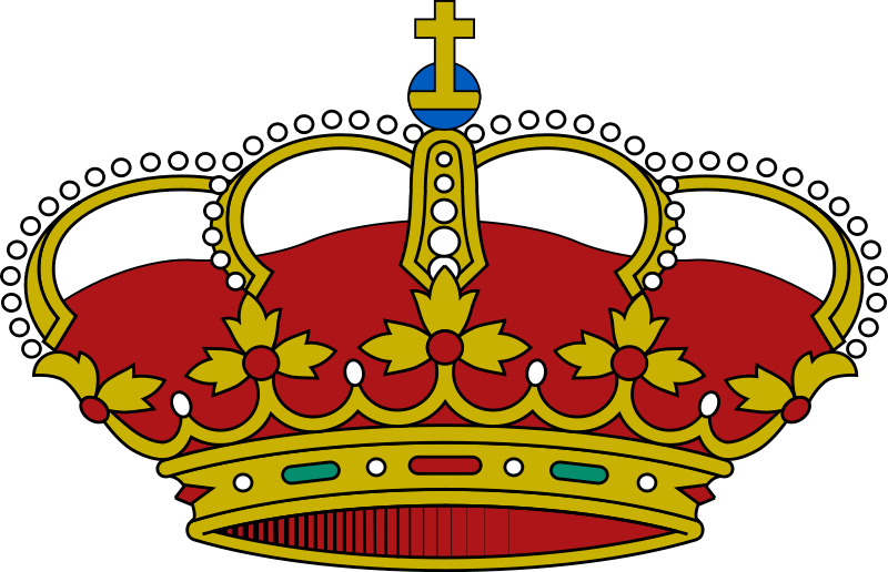 Spanish Royal Crown - Symbol On The Spain Flag Clipart (800x516), Png Download