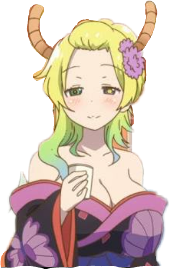 #lucoa #quetzalcoatl #quetzal #kanna #kobayashi - Miss Kobayashi's Dragon Maid Waving Clipart (573x911), Png Download