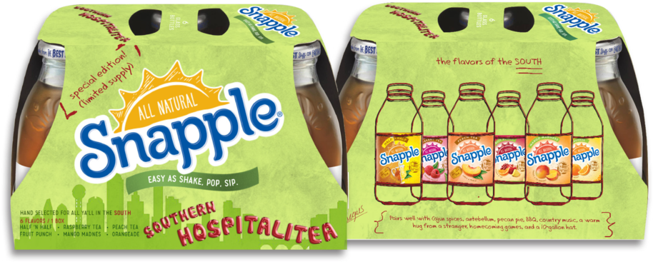 Snapple Lemon Tea, - Snapple Clipart (914x367), Png Download