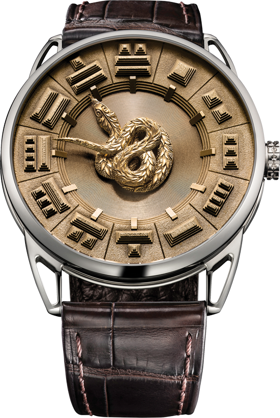 La Cote Des Montres - Quetzalcoatl Watch Face Clipart (568x849), Png Download