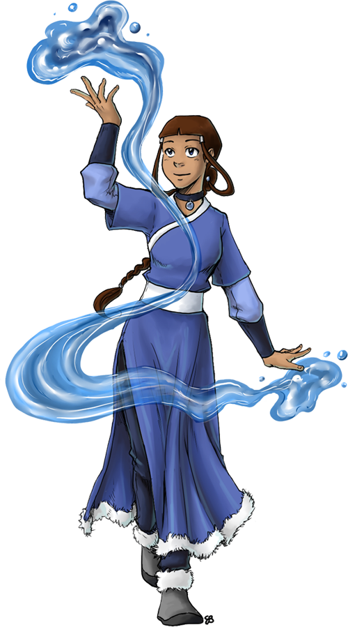 Катара Аватар , Png Download - Avatar The Last Airbender Katara Clipart (500x899), Png Download