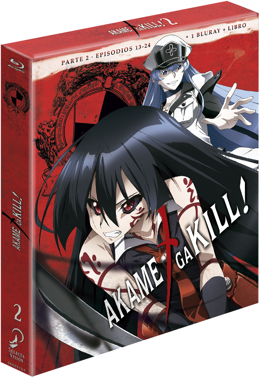 Review De "akame Ga Kill " - Akame Ga Kill Part 2 Selecta Visión Cover Clipart (532x773), Png Download
