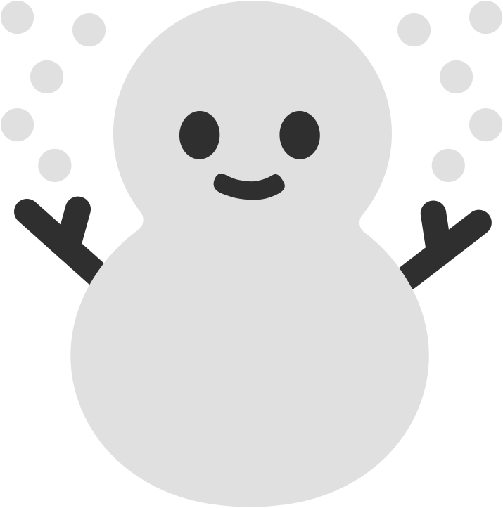 File - Emoji U2603 - Svg - Google Snowman Emoji Clipart (768x768), Png Download