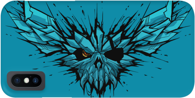 Skull Phone Case - Graphic Design Clipart (650x650), Png Download