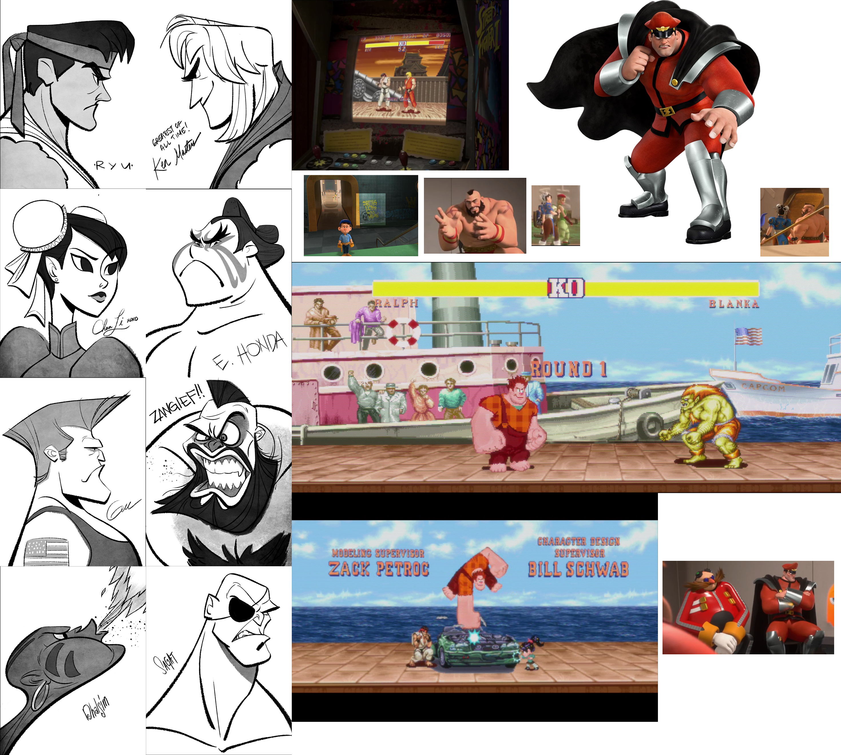 Wreck It Ralph Cameos - Cartoon Clipart (2940x2640), Png Download