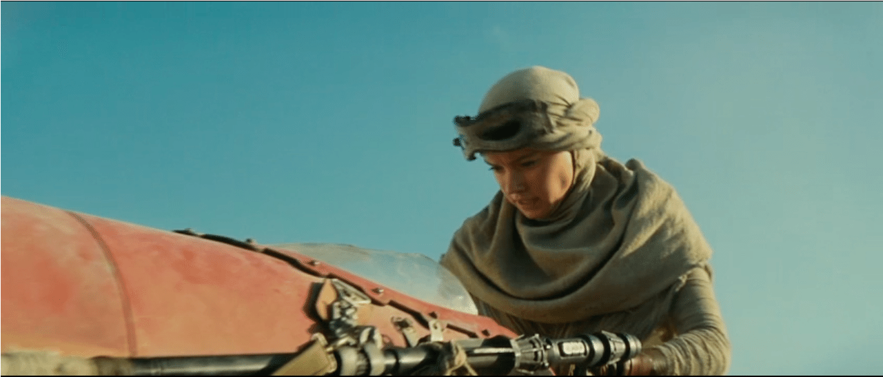 Daisy Ridley Force Awakens - Rey Screencaps Jakku Clipart (1280x800), Png Download