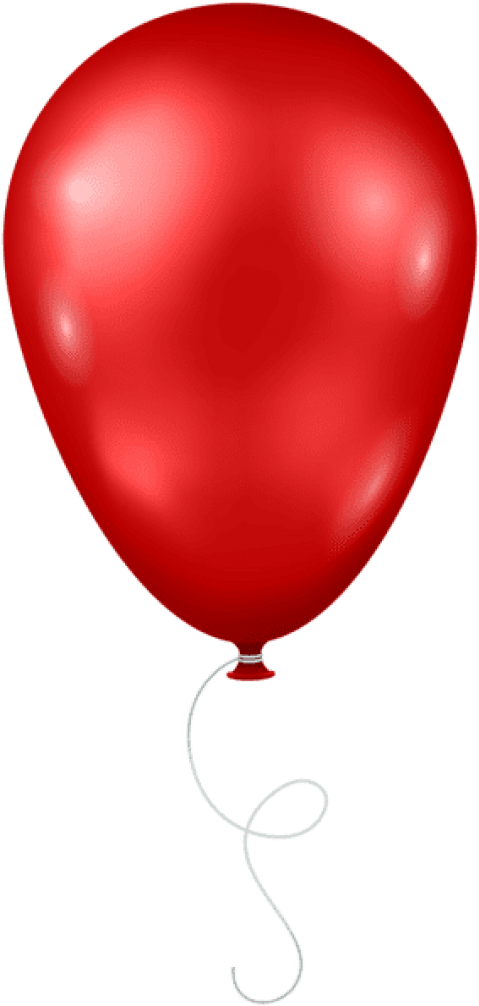 Red Balloon Transparent Background - Kırmızı Balon Png Clipart (480x1015), Png Download
