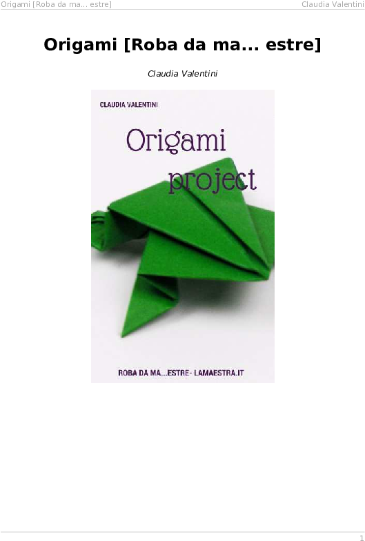 Pdf - Origami Clipart (595x842), Png Download