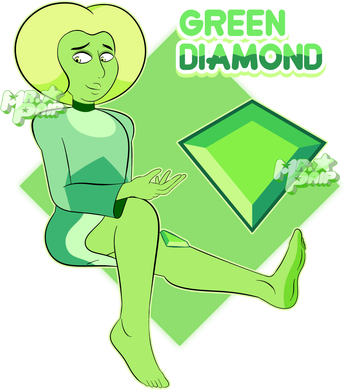 Greenhouse , Png Download - Green Diamond Steven Universe Non Fusion Clipart (1173x1323), Png Download