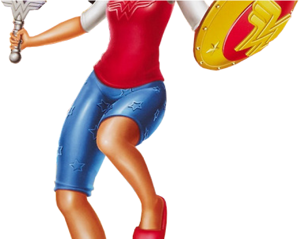 Wonder Woman Clipart Dc Superhero Girl - Cartoon - Png Download (640x480), Png Download