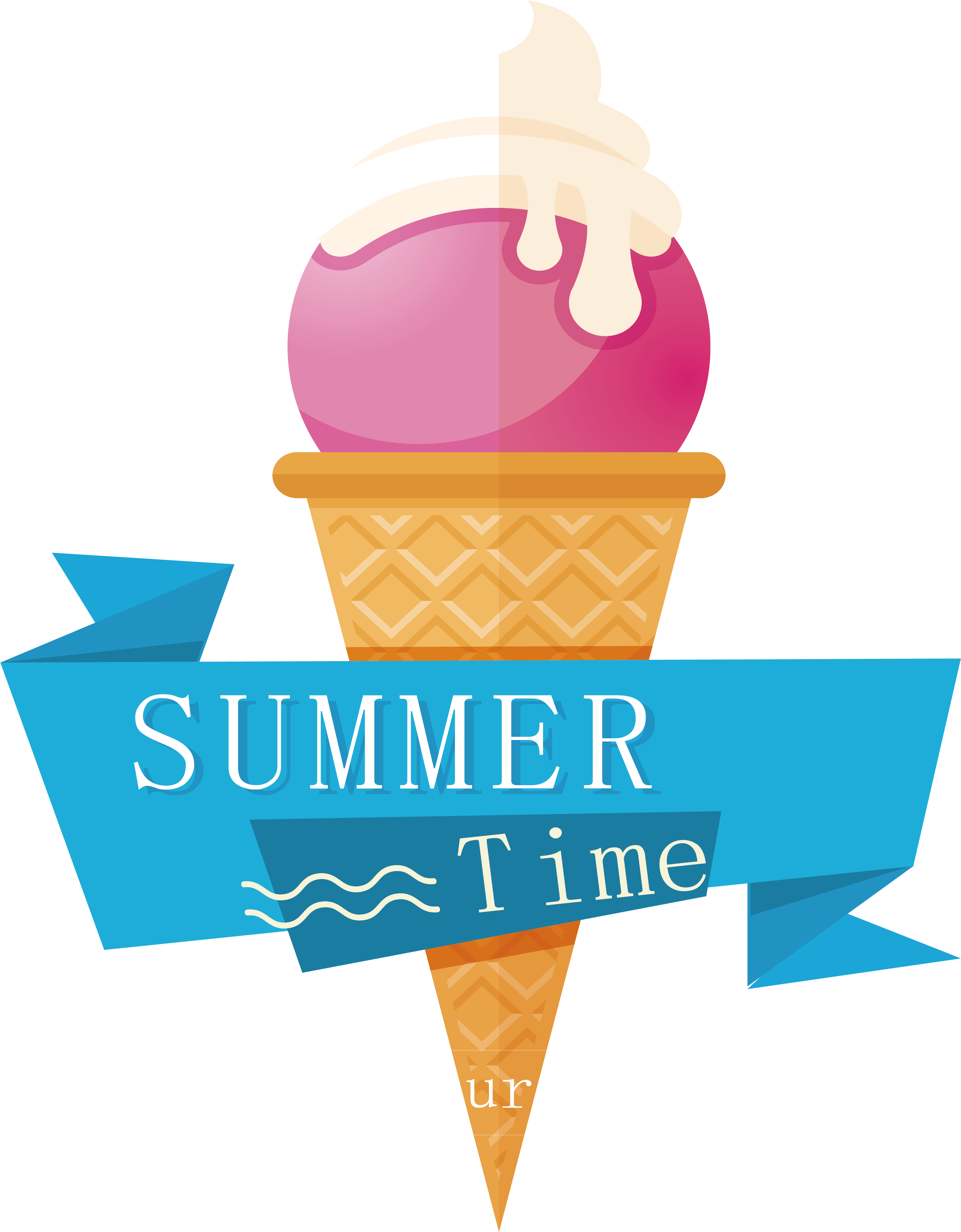 Transparent Cone Illustrator - Cone Ice Cream Vector Clipart (3621x4349), Png Download