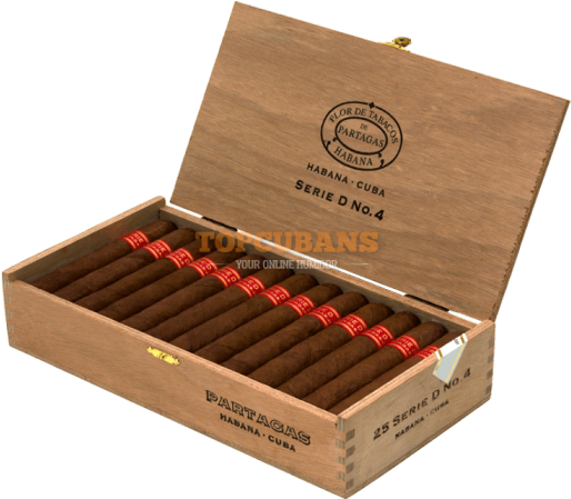 Partagas Cuban Cigar Brands From Topcubans - Partagas Serie D No 4 Clipart (560x560), Png Download