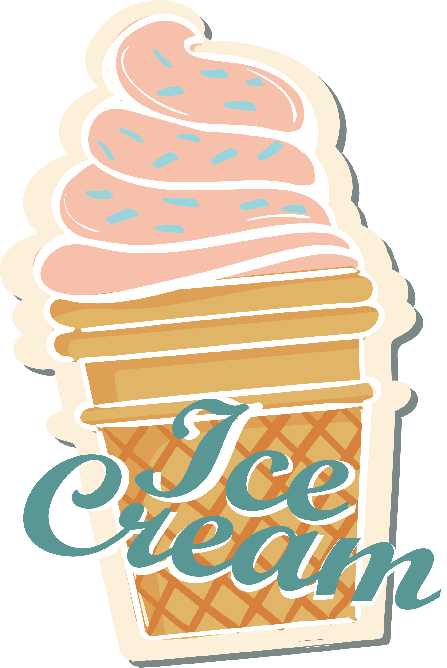 Ice Poster Retro Transprent Png Clipart (1902x2841), Png Download
