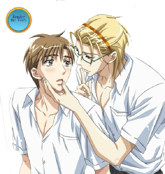 Png -chiga X Kokusai - Foreign Love Affair Yaoi Clipart (571x600), Png Download