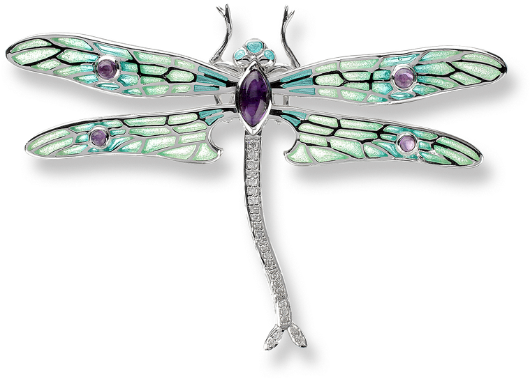 Stock - Nicole Barr Dragonfly Necklace Clipart (800x800), Png Download