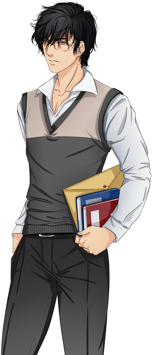 The Mc In Our First Bxb Visual Novel - 1st Degree Yaoi Game Clipart (857x1200), Png Download