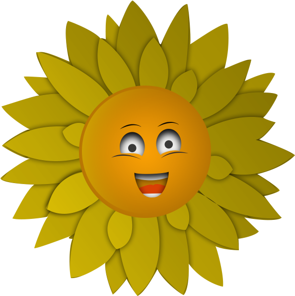 Sunflower Emo - Transparent Background Sunflower Transparent Clipart (900x600), Png Download