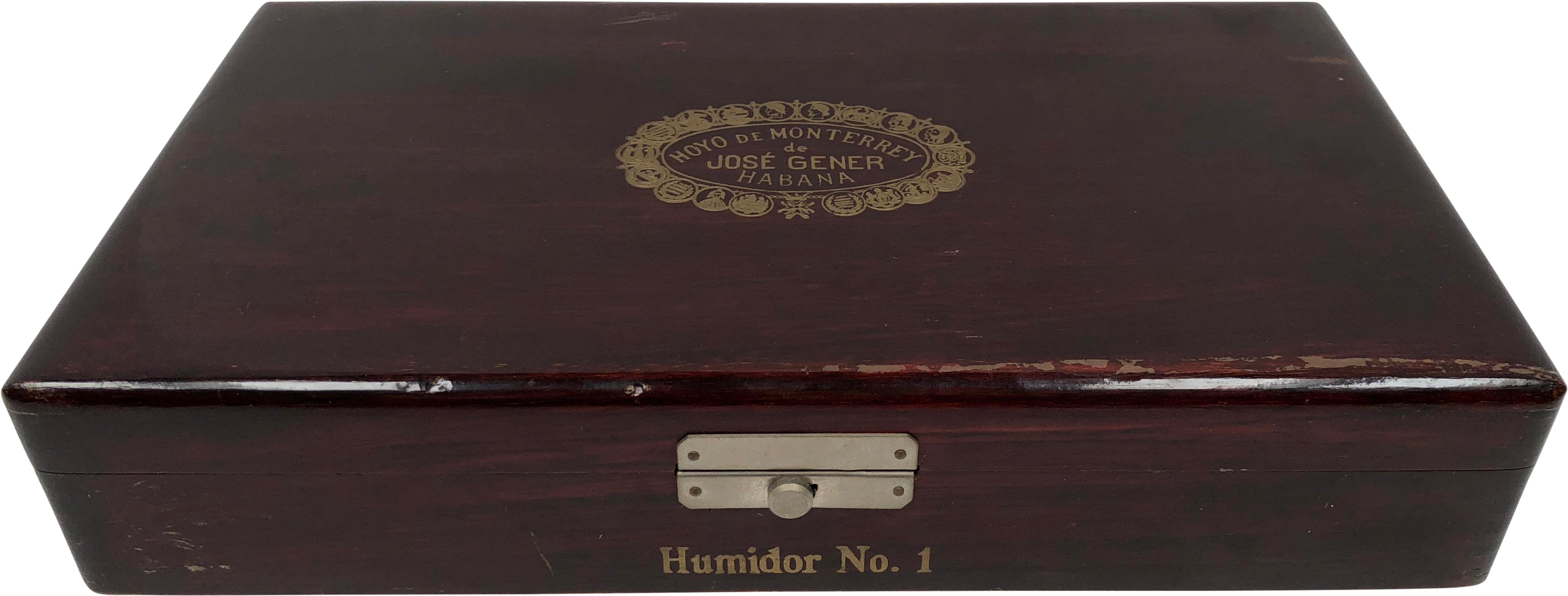 Vintage 1970's Cuban Cigar Humidor Box - Plywood Clipart (4028x1532), Png Download