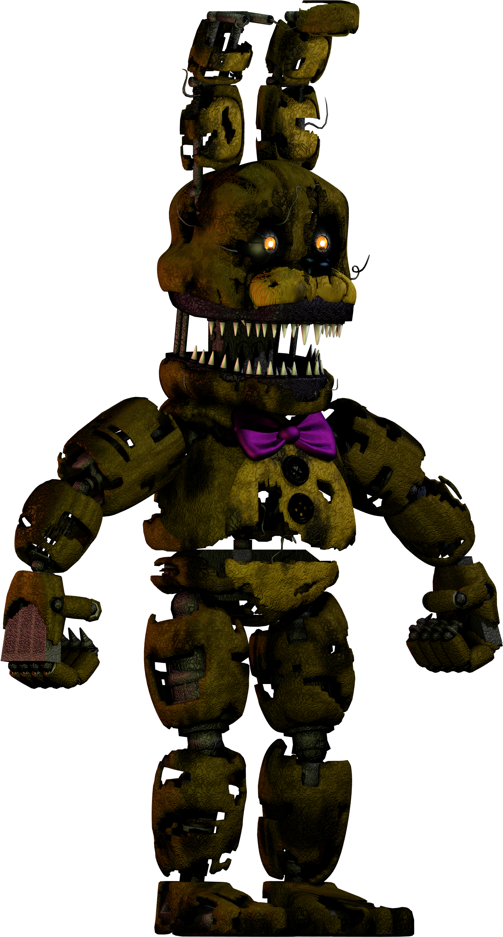 Nightmare Spring Bonnie Full Body By Wiirexu - Five Nights At Freddy's Nightmare Spring Bonnie Clipart (1920x3018), Png Download