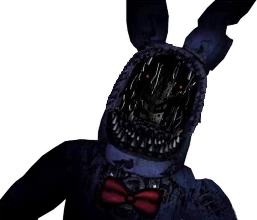 Nightmare Old Bonnie Jumpscare , Png Download - Fnaf 4 Trailer Clipart (855x732), Png Download