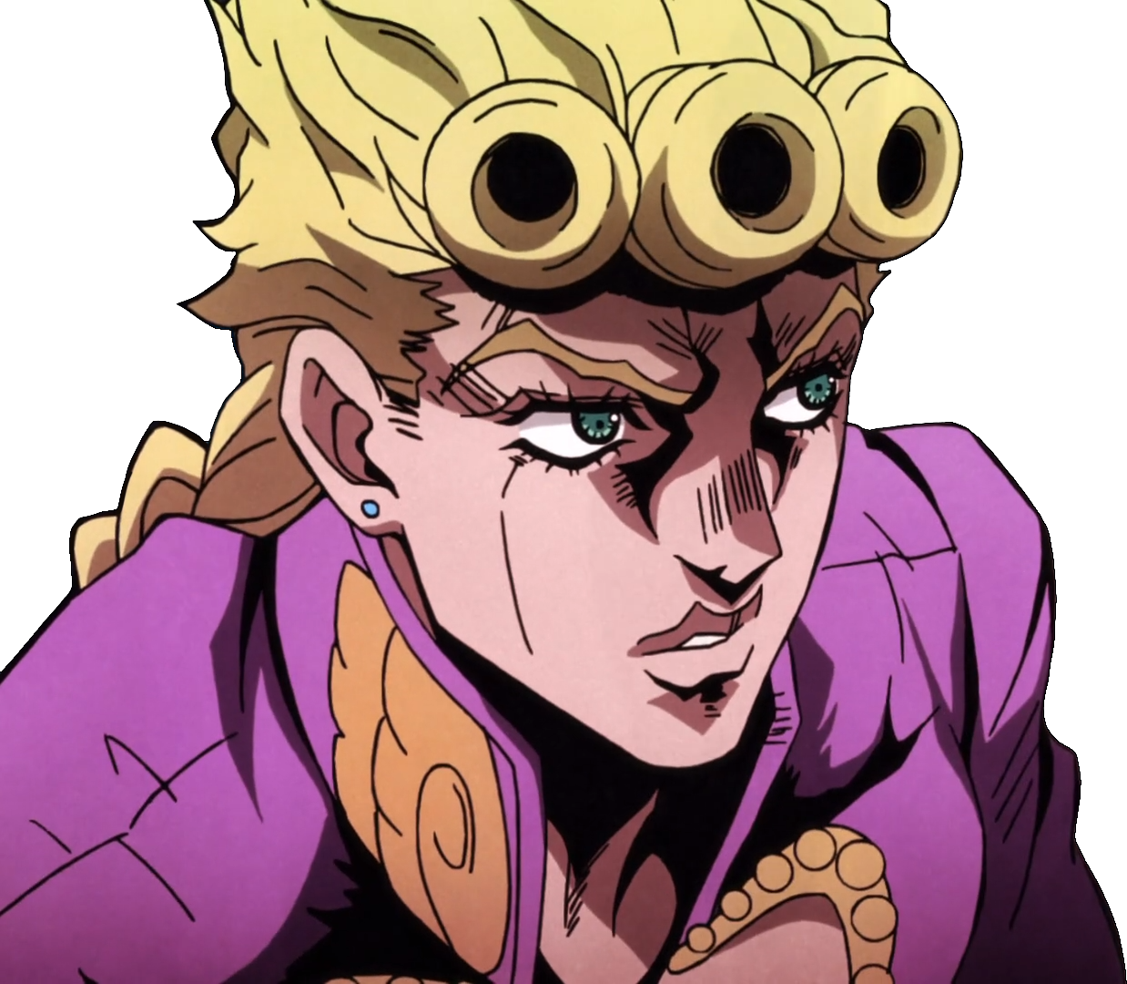 Giorno Giovanna My Work Anime Vento Aureo , Png Download - Cartoon Clipart (1238x1080), Png Download