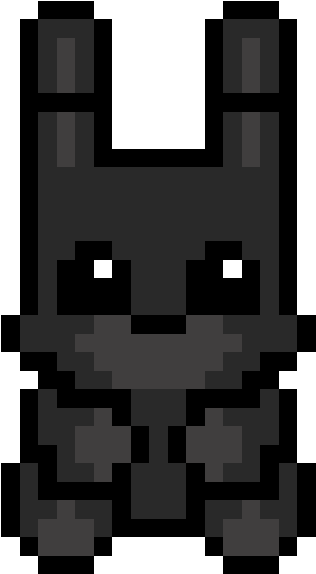 Shadow Bonnie - Pixel Art Fnaf Bonnie Plush Clipart (592x592), Png Download