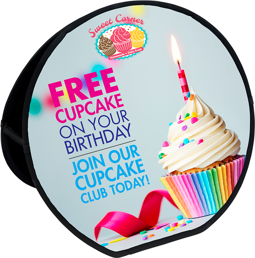 A-frame Pop Up Banner - Gelato Clipart (874x887), Png Download